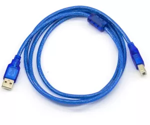 Cáp USB Type A Đực Nối Type B Màu Xanh Dương 1.5m